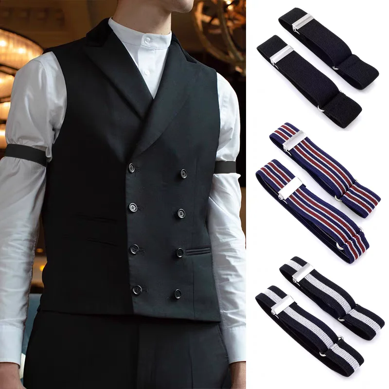 2.5cm Elasticated Unisex Armbands Sleeve Garter Adjustable Gift Shirt Sleeve Holders Cufflink Business Wedding Groom Accessory
2.5cm Elasticated Unisex Armbands Sleeve Garter Adjustable Gift Shirt Sleeve Holders Cufflink Business Wedding Groom Accessory