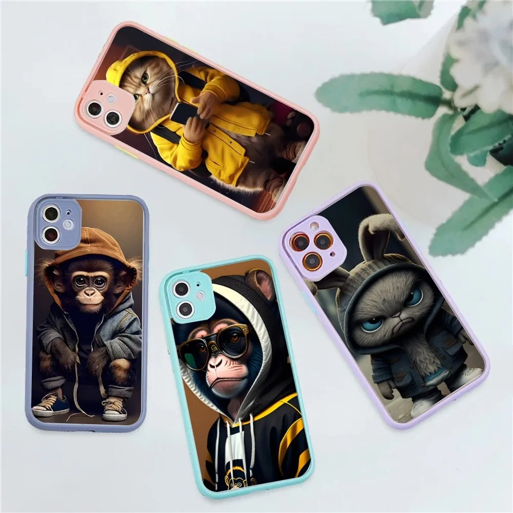Monkey Frog Pig Cow Bird Cat Animal Phone Case for iPhone 14 11 12 13 Mini Pro Max 8 7 Plus X XR XS MAX Translucent Matte Cover
Monkey Frog Pig Cow Bird Cat Animal Phone Case for iPhone 14 11 12 13 Mini Pro Max 8 7 Plus X XR XS MAX Translucent Matte Cover
