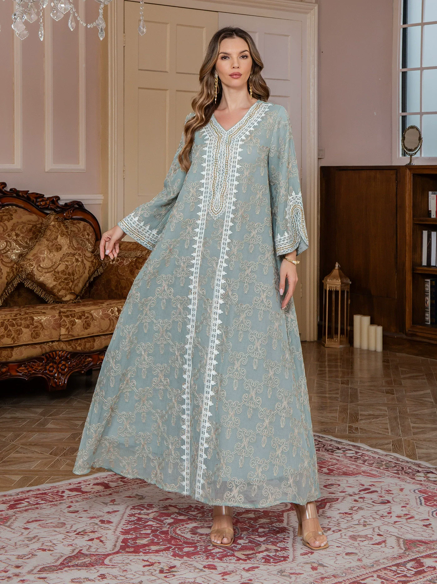 Новый Рамадан, Саудовская Аравия, мусульманский женский халат, модная ближневосточная одежда, Элегантное длинное платье Джалабия с вышивкой в Дубае
Новый Рамадан, Саудовская Аравия, мусульманский женский халат, модная ближневосточная одежда, Элегантное длинное платье Джалабия с вышивкой в Дубае