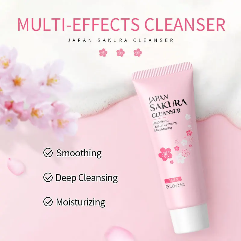 LAIKOU Facial Cleanser Foam Face Wash Remove Blackhead Moisturizing Shrink Pores Deep Cleaning Oil Control Skin Care 100g
LAIKOU Facial Cleanser Foam Face Wash Remove Blackhead Moisturizing Shrink Pores Deep Cleaning Oil Control Skin Care 100g