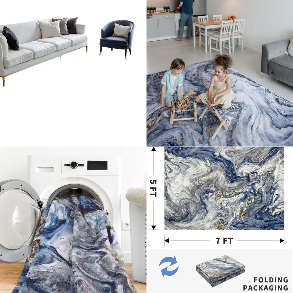 Modern Abstract Area Rugs: Machine Washable, Stain Resistant for Living Room, Bedroom, Dining & Playroom
Modern Abstract Area Rugs: Machine Washable, Stain Resistant for Living Room, Bedroom, Dining & Playroom