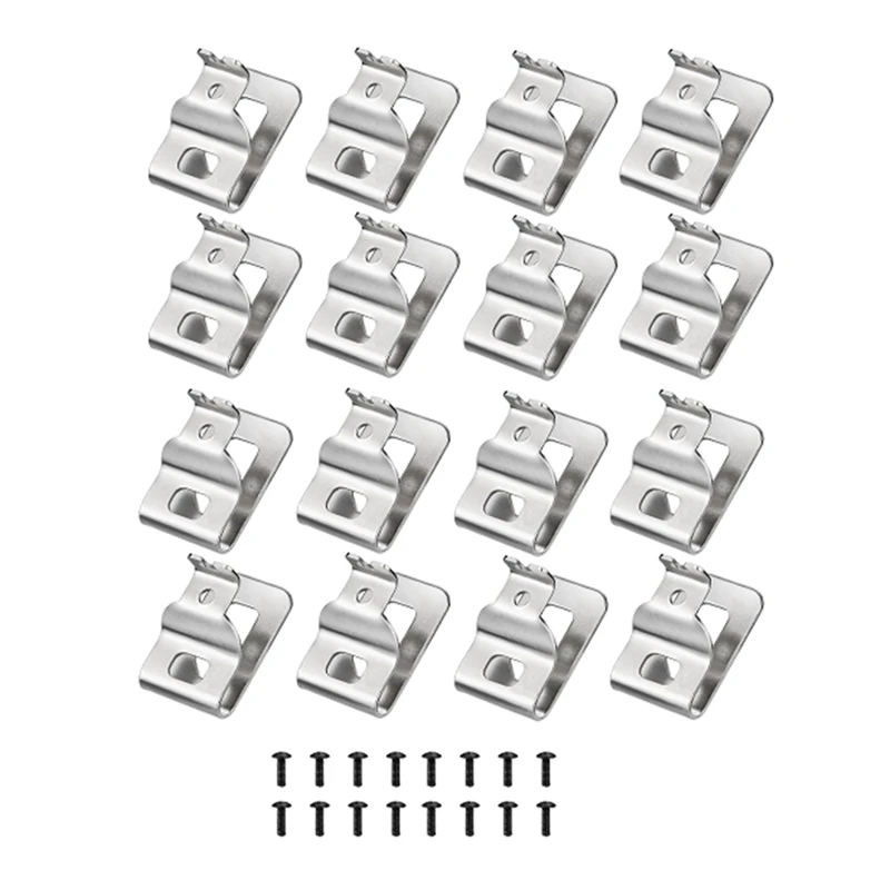 16Pcs 304 Stainless Steel Drill Clips Tool Hooks With Screws For N268241 Fit For 20V Power Tools DCD980 DCD980L2 DCD985 Durable
16Pcs 304 Stainless Steel Drill Clips Tool Hooks With Screws For N268241 Fit For 20V Power Tools DCD980 DCD980L2 DCD985 Durable