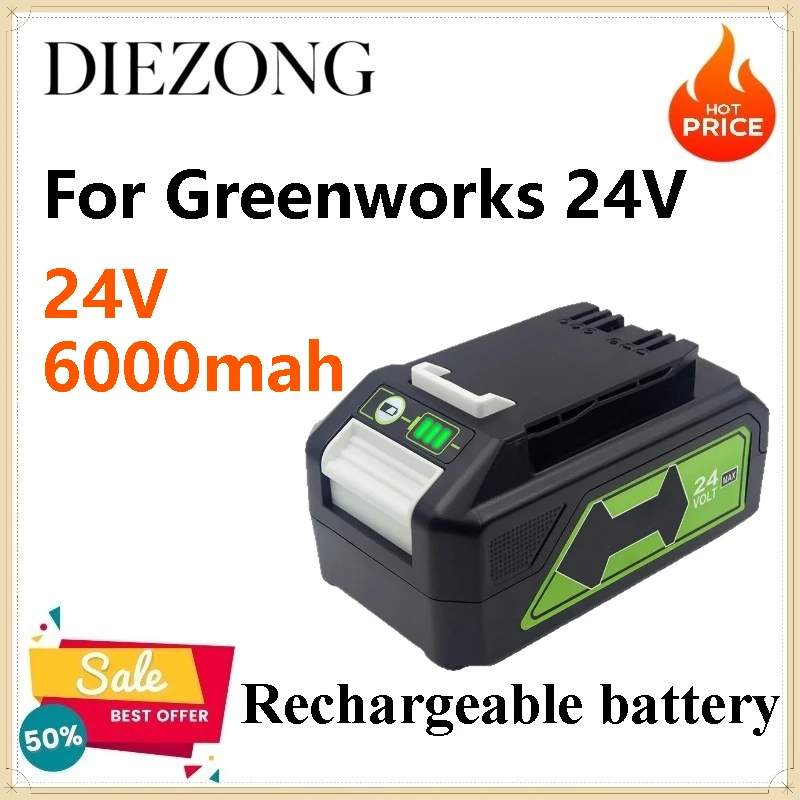 24V 6000mah Rechargeable Batteries for Greenworks 24V High-power Electric Tool Battery for Electric Drill
24V 6000mah Rechargeable Batteries for Greenworks 24V High-power Electric Tool Battery for Electric Drill