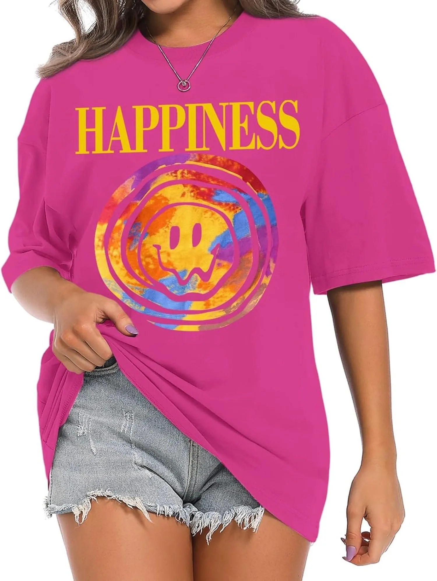Wrenpies Smile Face Preppy Graphic Tees for Teen Girls Gym Baggy Cute Oversized T Shirts Slogan Aesthetic Tops for Women
Wrenpies Smile Face Preppy Graphic Tees for Teen Girls Gym Baggy Cute Oversized T Shirts Slogan Aesthetic Tops for Women