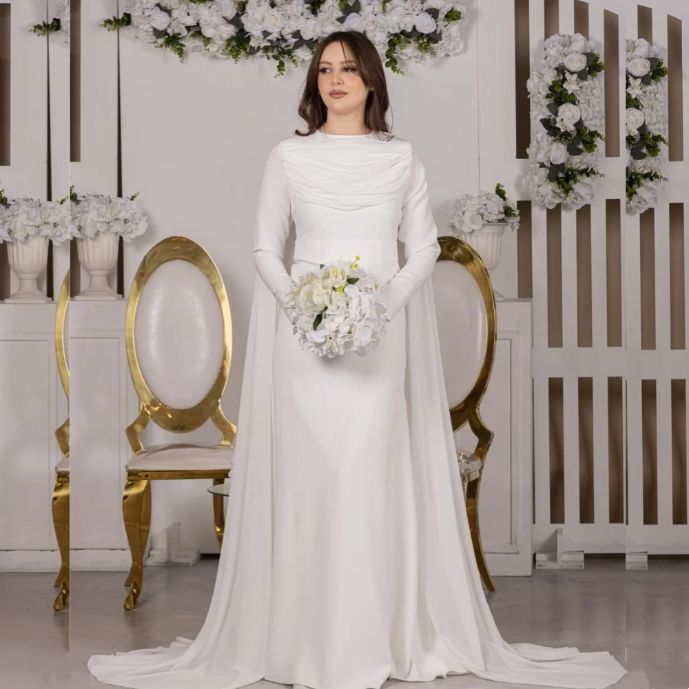 Customized Jersey Draped O-Neck A-line Floor-length Bespoke Occasion Dresses Wedding Party Dresses Elegant High Quality Formal
Customized Jersey Draped O-Neck A-line Floor-length Bespoke Occasion Dresses Wedding Party Dresses Elegant High Quality Formal