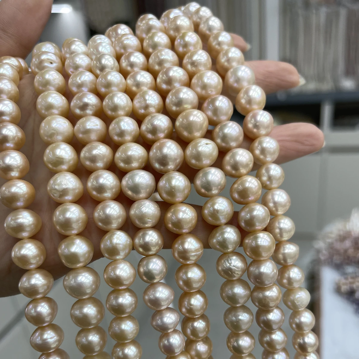 Champagne Pearl Natural Freshwater Pearl 9-11mm For Jewelry Making DIY Necklace Bracelet Earrings Chains Accessory
Champagne Pearl Natural Freshwater Pearl 9-11mm For Jewelry Making DIY Necklace Bracelet Earrings Chains Accessory