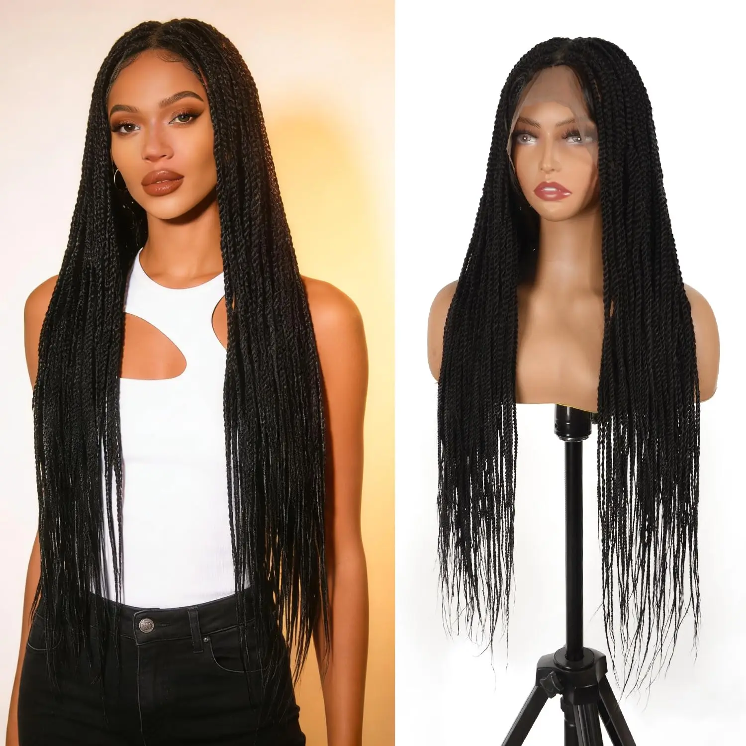 Синтетические парики с кружевной основой и двойными плетеными косами (36 дюймов) для женщин, без узлов, с кружевной передней частью
Синтетические парики с кружевной основой и двойными плетеными косами (36 дюймов) для женщин, без узлов, с кружевной передней частью