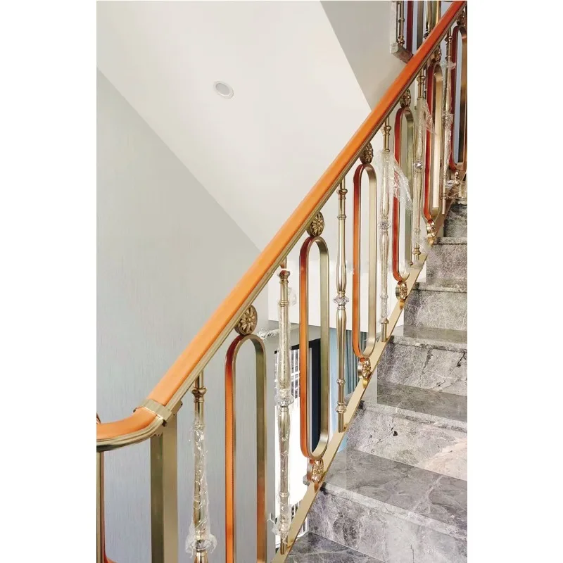 Aluminum alloy staircase handrail column guardrail villa rural self-built house household aluminum art arc spiral staircase self
Aluminum alloy staircase handrail column guardrail villa rural self-built house household aluminum art arc spiral staircase self