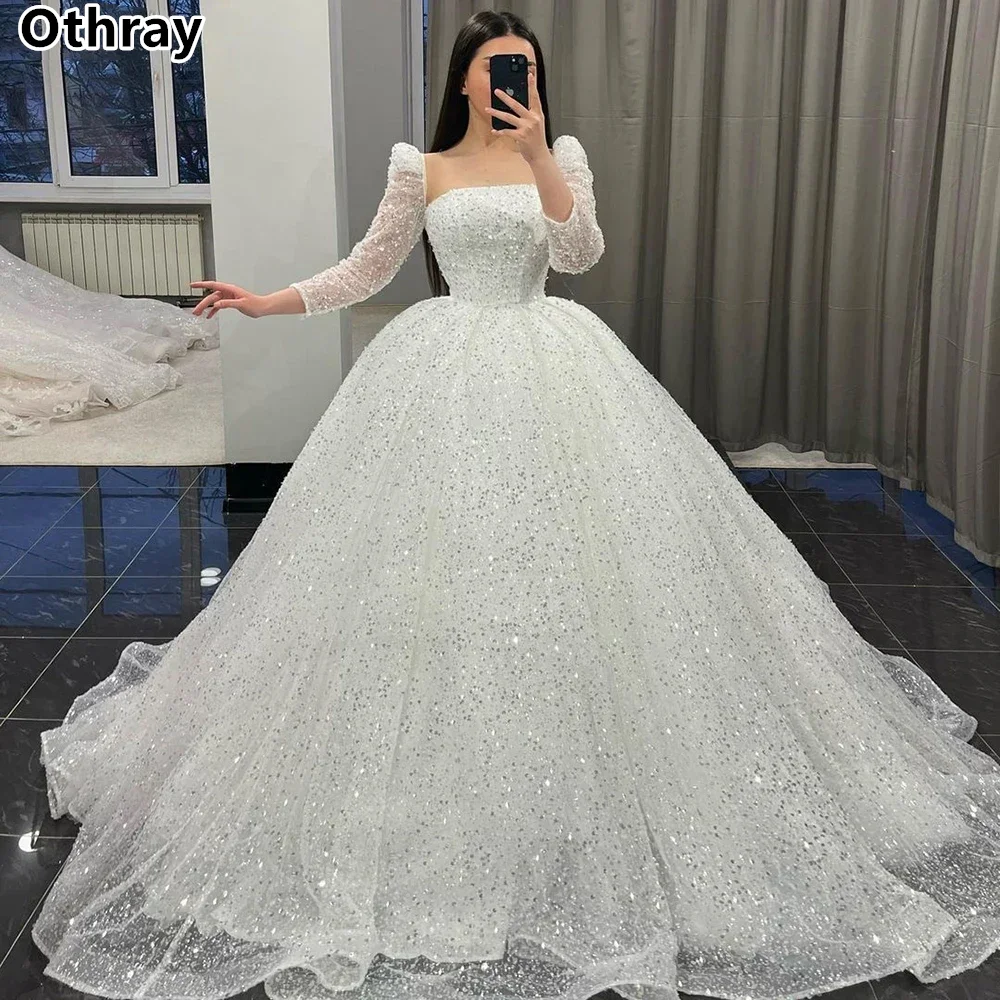 Othray Gorgeus Wedding Dresses Princess Long Sleeves Square Neck Women Formal Bridal Gowns Lacing Up Back Vestidos De Novia
Othray Gorgeus Wedding Dresses Princess Long Sleeves Square Neck Women Formal Bridal Gowns Lacing Up Back Vestidos De Novia