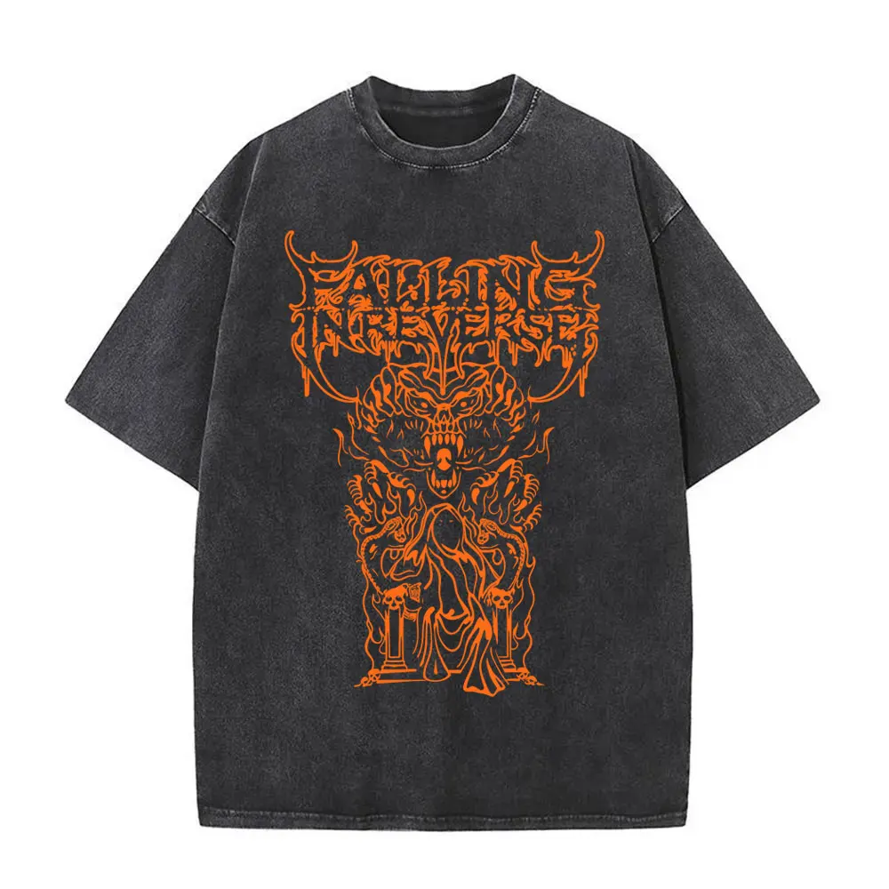 Washed Vintage Falling in Reverse Band Graphic T-shirts Men Women Rock High Quality Cotton Tshirt Men's 90s Oversized T Shirts
Washed Vintage Falling in Reverse Band Graphic T-shirts Men Women Rock High Quality Cotton Tshirt Men's 90s Oversized T Shirts