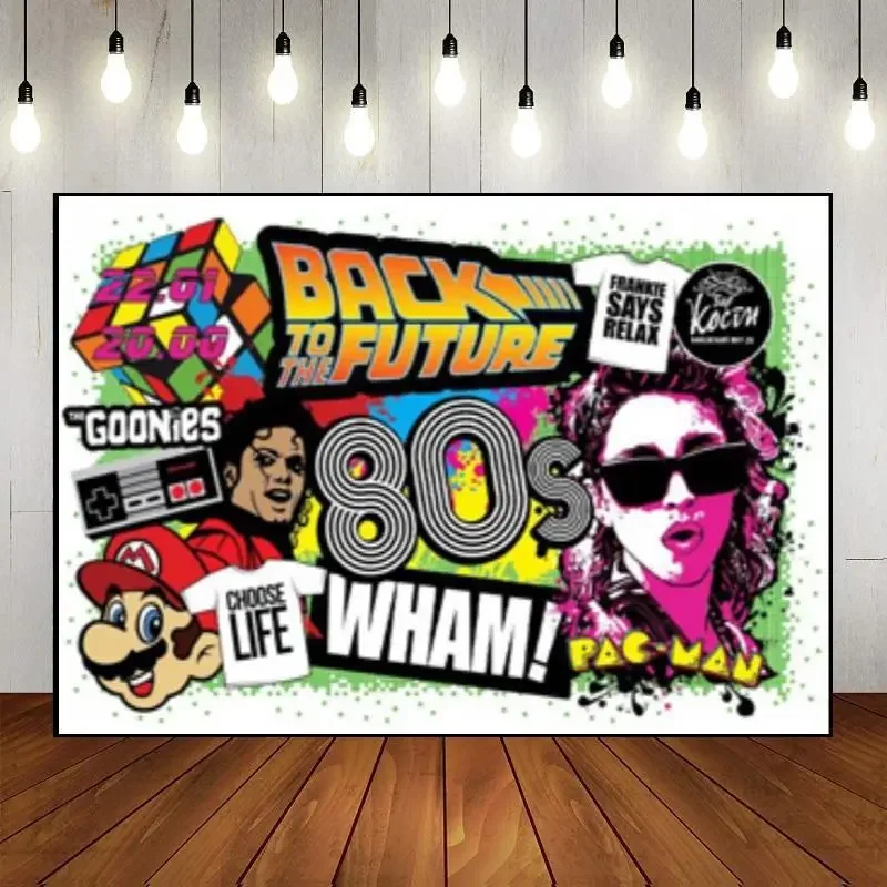 Back to The 80s 90s Backdrop Hip Hop Graffitti Photo Birthday Party Decoration Retro Disco Music Rock Themed Party Background
Back to The 80s 90s Backdrop Hip Hop Graffitti Photo Birthday Party Decoration Retro Disco Music Rock Themed Party Background