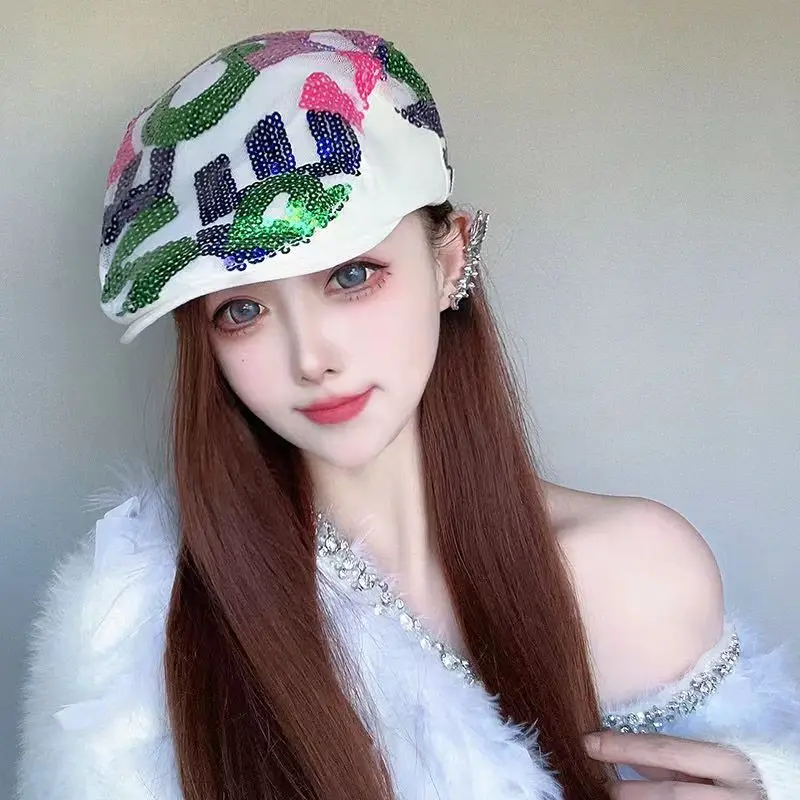 Korean version the girl cap 2024 new color sequin letter hat fashion every national wind forward hat
Korean version the girl cap 2024 new color sequin letter hat fashion every national wind forward hat