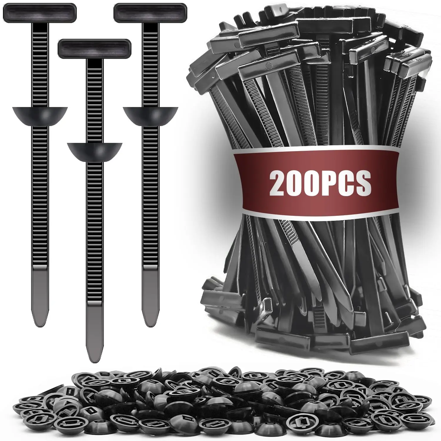 200 Pack Heavy Duty Nylon Cable Ties with Push Pin, UV Resistant for Car Auto Repair Fender Bumper Trunk Liner
200 Pack Heavy Duty Nylon Cable Ties with Push Pin, UV Resistant for Car Auto Repair Fender Bumper Trunk Liner