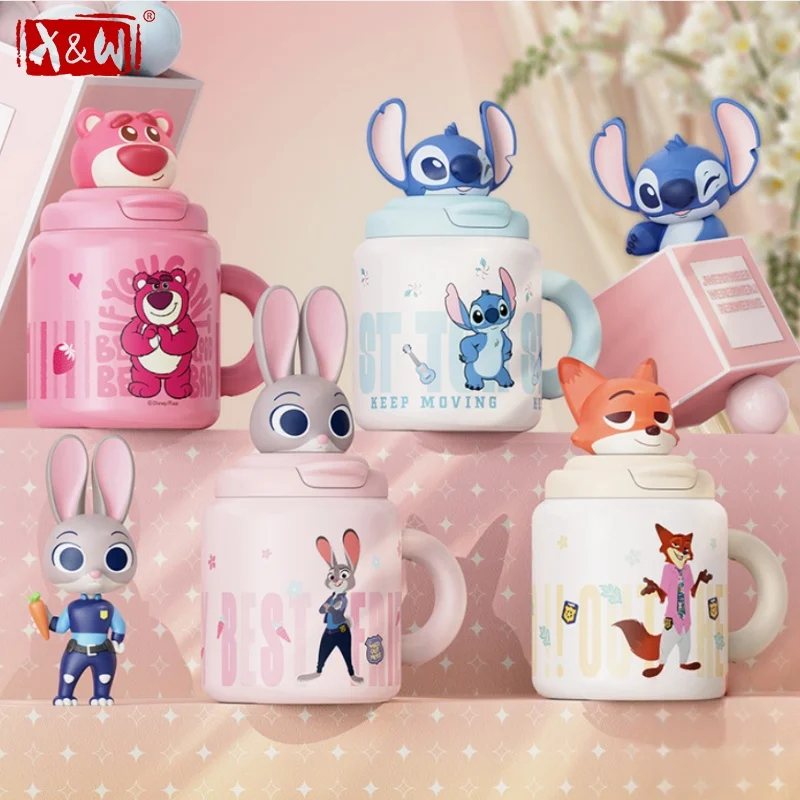 X&W for Zootopia 600ML Vacuum Flask Stainless Steel Straw Insulated Cup Judy Nick Water Cups with Anti-slip cup Bottom&Doll Lid
X&W for Zootopia 600ML Vacuum Flask Stainless Steel Straw Insulated Cup Judy Nick Water Cups with Anti-slip cup Bottom&Doll Lid