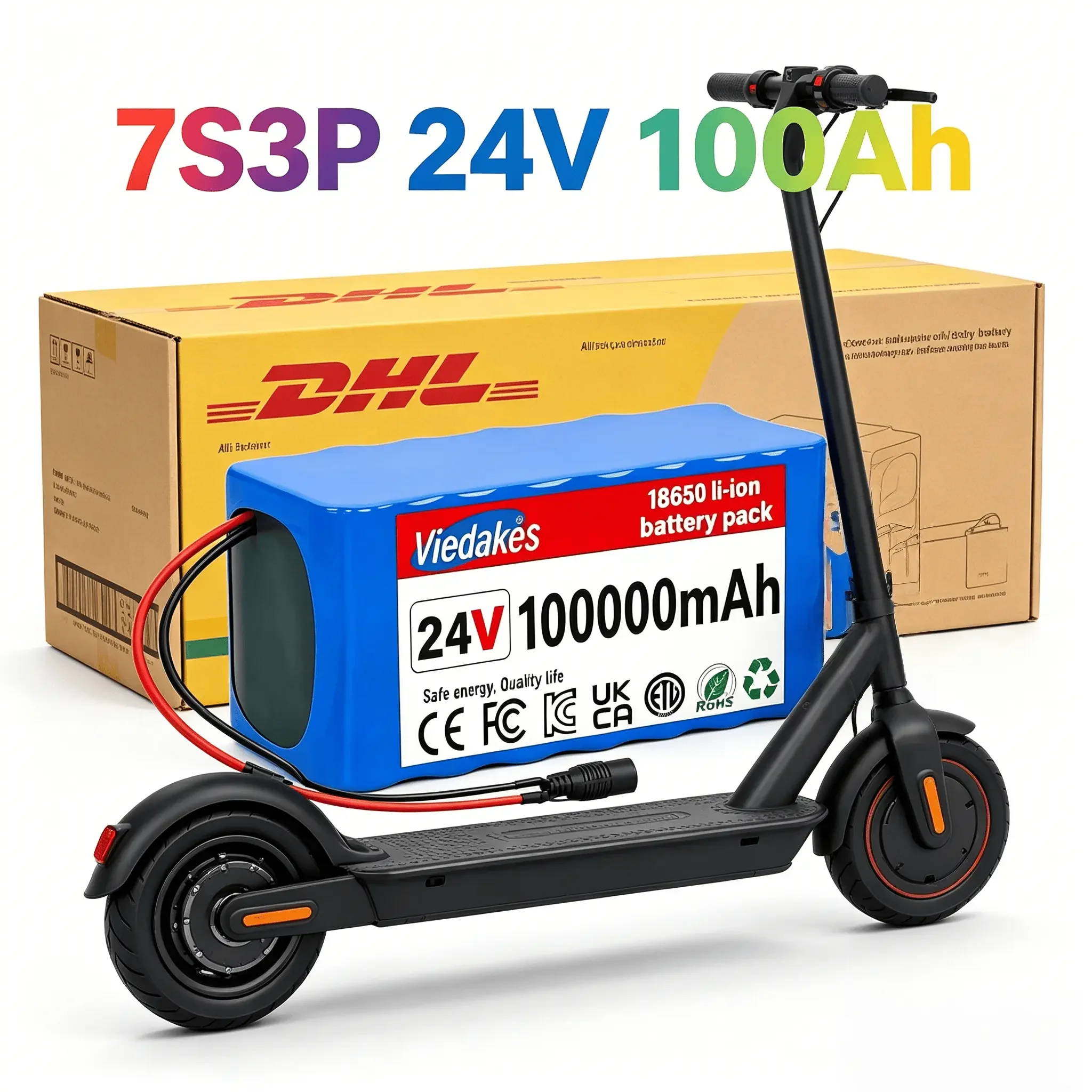 Premium 7S3P 24V 100Ah Rechargeable Battery Pack Over‑Discharge Protection Lithium Battery With 29.4V 4A Matching Charger
Premium 7S3P 24V 100Ah Rechargeable Battery Pack Over‑Discharge Protection Lithium Battery With 29.4V 4A Matching Charger