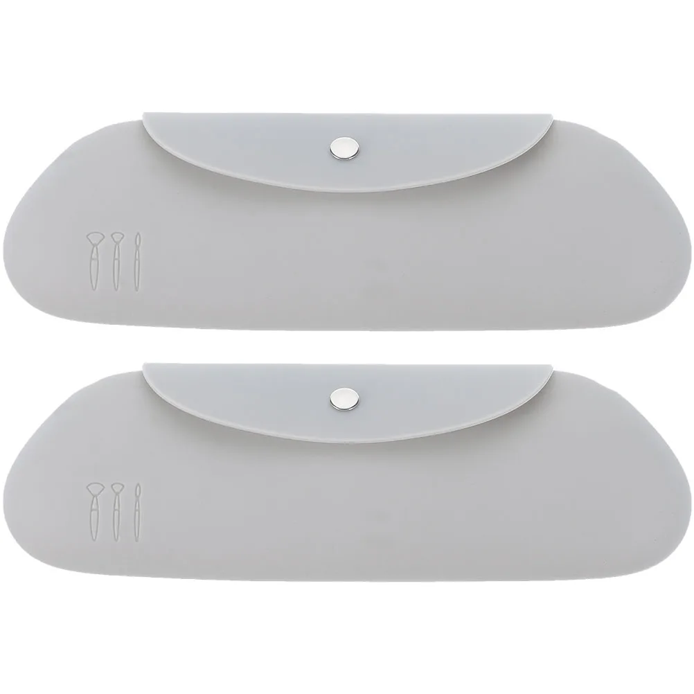 2Pcs Travel Silicone Makeup Brush Bag Holder Portable Brush Case Organizer for Women Travel Case Lipstick Bag
2Pcs Travel Silicone Makeup Brush Bag Holder Portable Brush Case Organizer for Women Travel Case Lipstick Bag