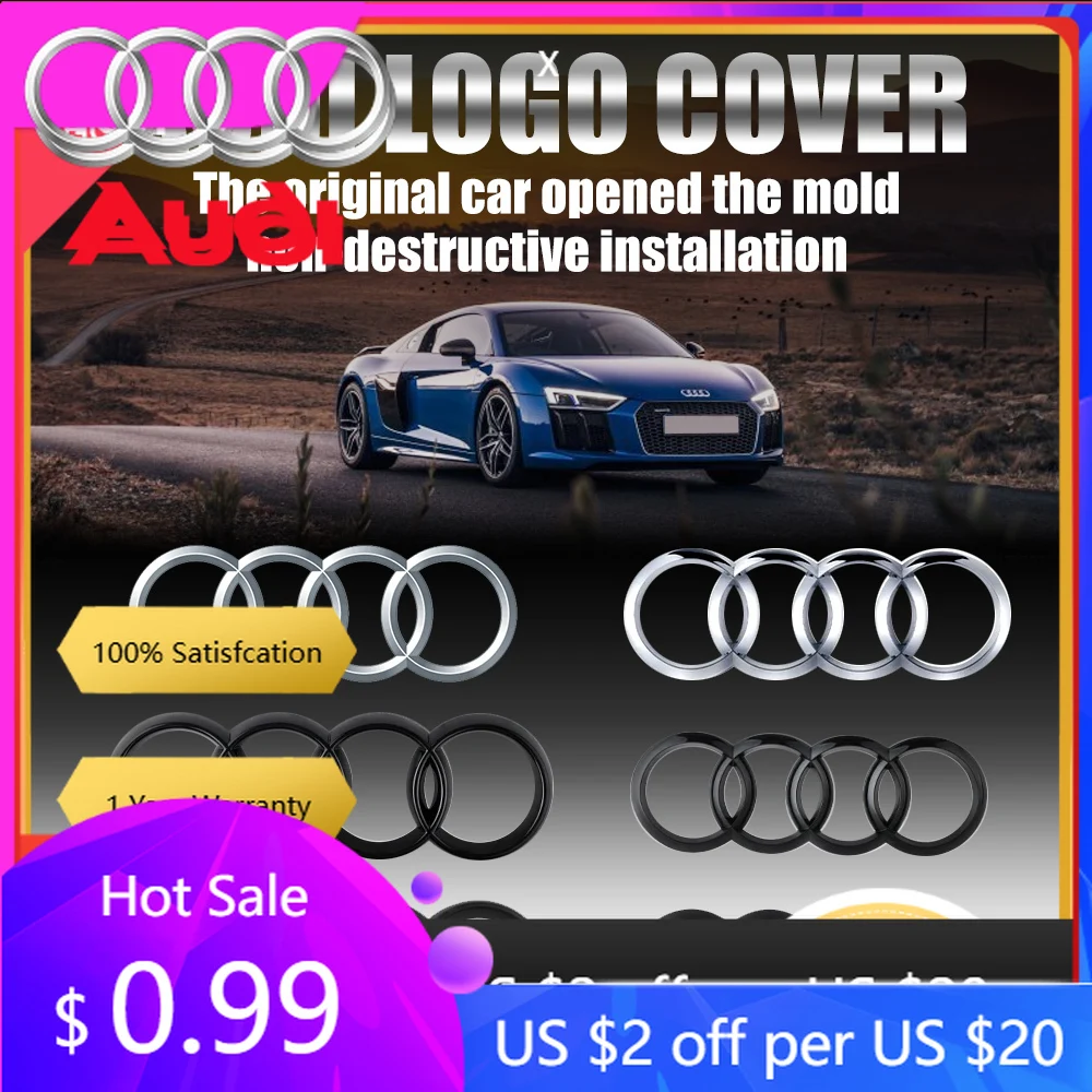 Новые 3D-кольца на центральную решетку радиатора и наклейки на багажник для Audi Q3, Q5, A3 8V, RS, S5 – оригинальные аксессуары для тюнинга.
Новые 3D-кольца на центральную решетку радиатора и наклейки на багажник для Audi Q3, Q5, A3 8V, RS, S5 – оригинальные аксессуары для тюнинга.