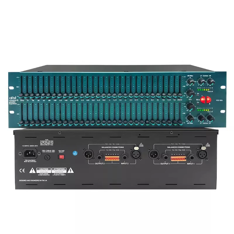 FCS966 30-band graphic equalizer professional home stage performance wedding KTV karaoke conference tuner
FCS966 30-band graphic equalizer professional home stage performance wedding KTV karaoke conference tuner