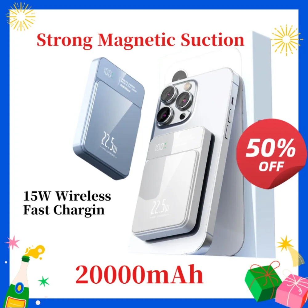 Mini Slim Magnetic Wireless Charger, Portable Gift Power Bank with Custom Logo for IPhone
Mini Slim Magnetic Wireless Charger, Portable Gift Power Bank with Custom Logo for IPhone