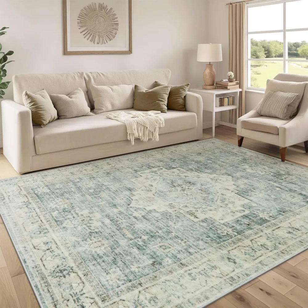 Washable Area Rug 6x9 Rugs for Living Room Dining Room Under Table, Non-Slip Boho Indoor Carpet for Bedroom, Low-Pile Farmhouse
Washable Area Rug 6x9 Rugs for Living Room Dining Room Under Table, Non-Slip Boho Indoor Carpet for Bedroom, Low-Pile Farmhouse