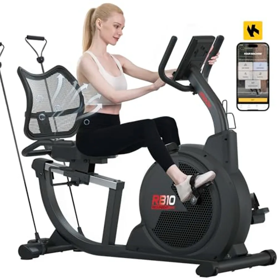 Magnetic Recumbent Exercise Bike for Home Rehab and Seniors 330LB Weight Ccity LCD Monitor Large Seat Cushion Mesh Backrest Bla
Magnetic Recumbent Exercise Bike for Home Rehab and Seniors 330LB Weight Ccity LCD Monitor Large Seat Cushion Mesh Backrest Bla