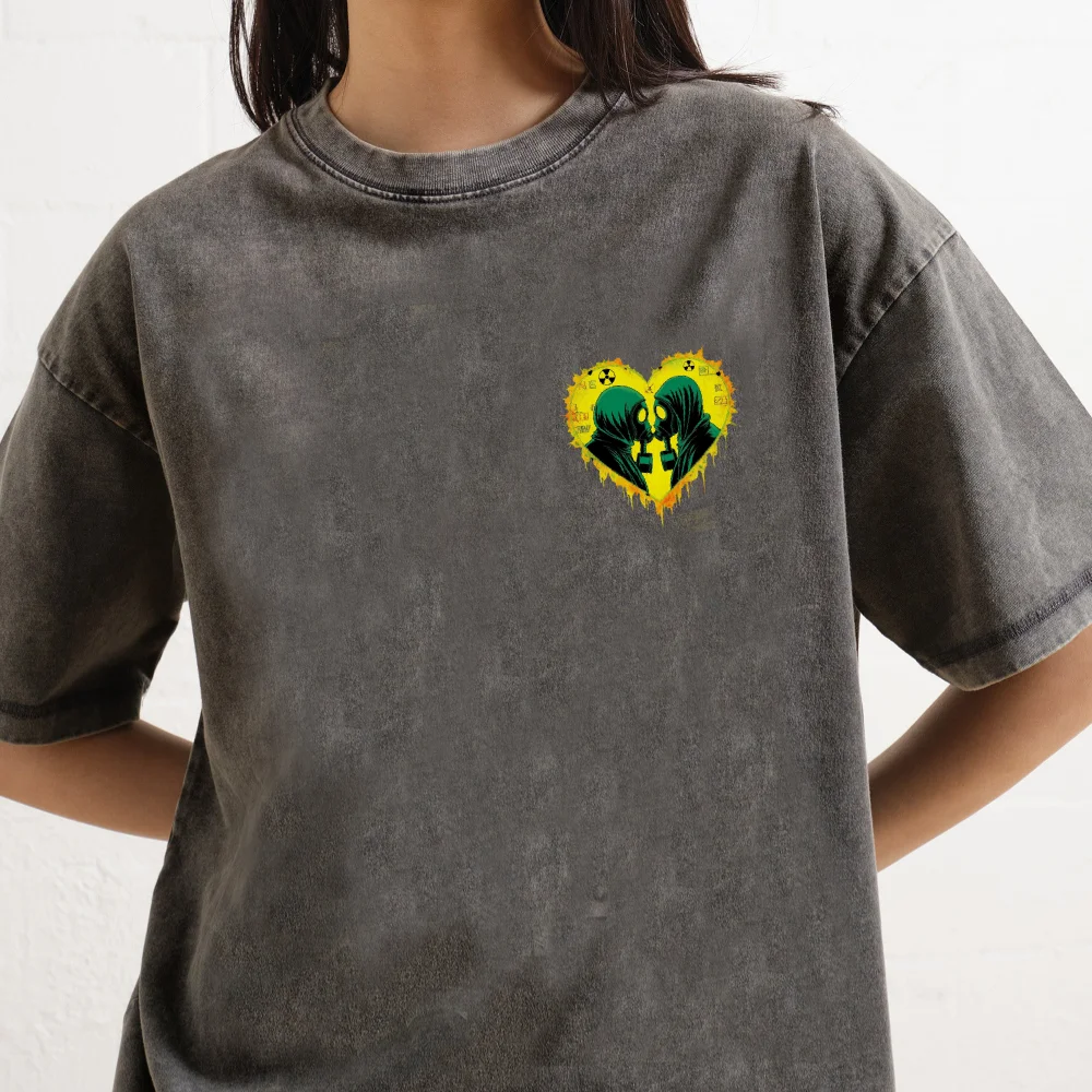 Women's Summer Trend Personality Item Pure Cotton Vintage Washed Heart Skull Printed T - Shirt Breathable And Comfortable
Women's Summer Trend Personality Item Pure Cotton Vintage Washed Heart Skull Printed T - Shirt Breathable And Comfortable