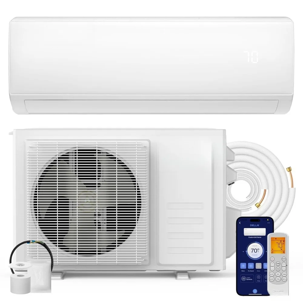 Econo Series 11500 BTU 115V Mini Split Air Conditioner with Heat Pump, Works with Alexa and Wifi, 17 SEER2 Cools up, Customized
Econo Series 11500 BTU 115V Mini Split Air Conditioner with Heat Pump, Works with Alexa and Wifi, 17 SEER2 Cools up, Customized