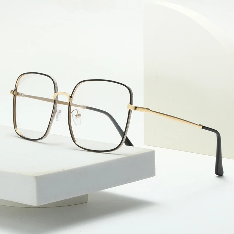 Oversize Square Plano Glasses for Women and Men Anti Blue Light Blocking Round Eyeglasses Shiny Glitter Frame Computer Eyewear
Oversize Square Plano Glasses for Women and Men Anti Blue Light Blocking Round Eyeglasses Shiny Glitter Frame Computer Eyewear