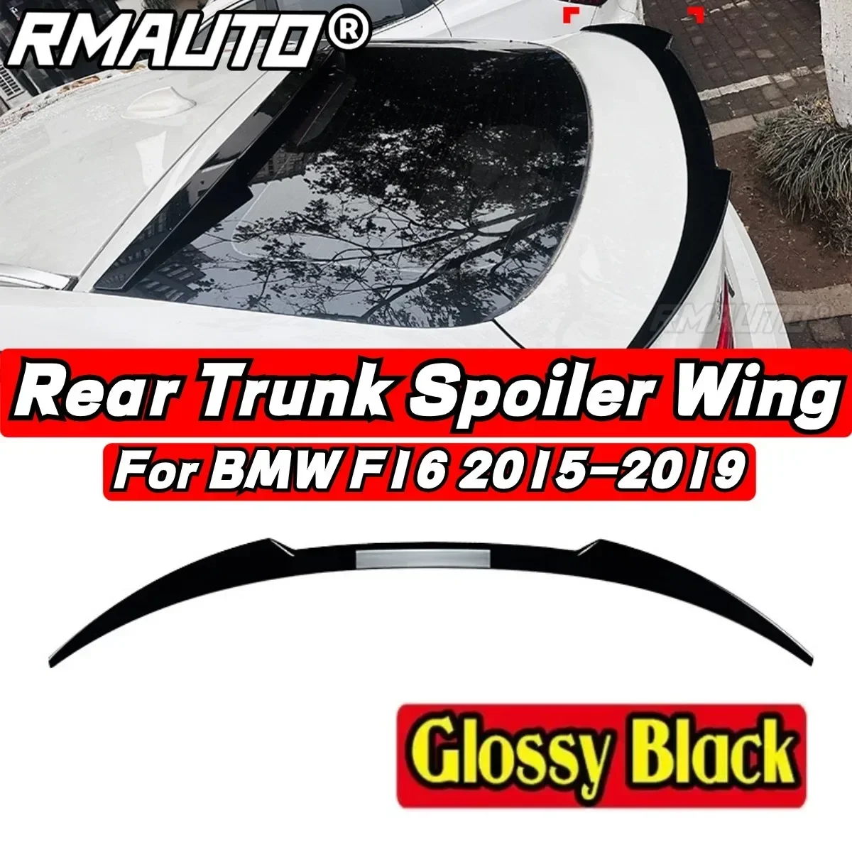 BMW F16 Car Rear Trunk Spoiler Body Kit Gloss Black Car Rear Spoiler Wing For BMW X6 F16 2015-2019 Car Accessories Rear Wing
BMW F16 Car Rear Trunk Spoiler Body Kit Gloss Black Car Rear Spoiler Wing For BMW X6 F16 2015-2019 Car Accessories Rear Wing