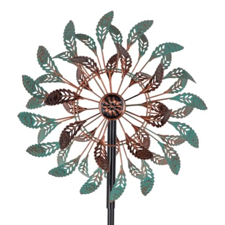 13" Dia Vintage Wind Spinners Outdoor 360° Rotation Wind Spinner with 5 Prongs Stake Metal Kinetic Windmill for Yard Garden Dec
13" Dia Vintage Wind Spinners Outdoor 360° Rotation Wind Spinner with 5 Prongs Stake Metal Kinetic Windmill for Yard Garden Dec
