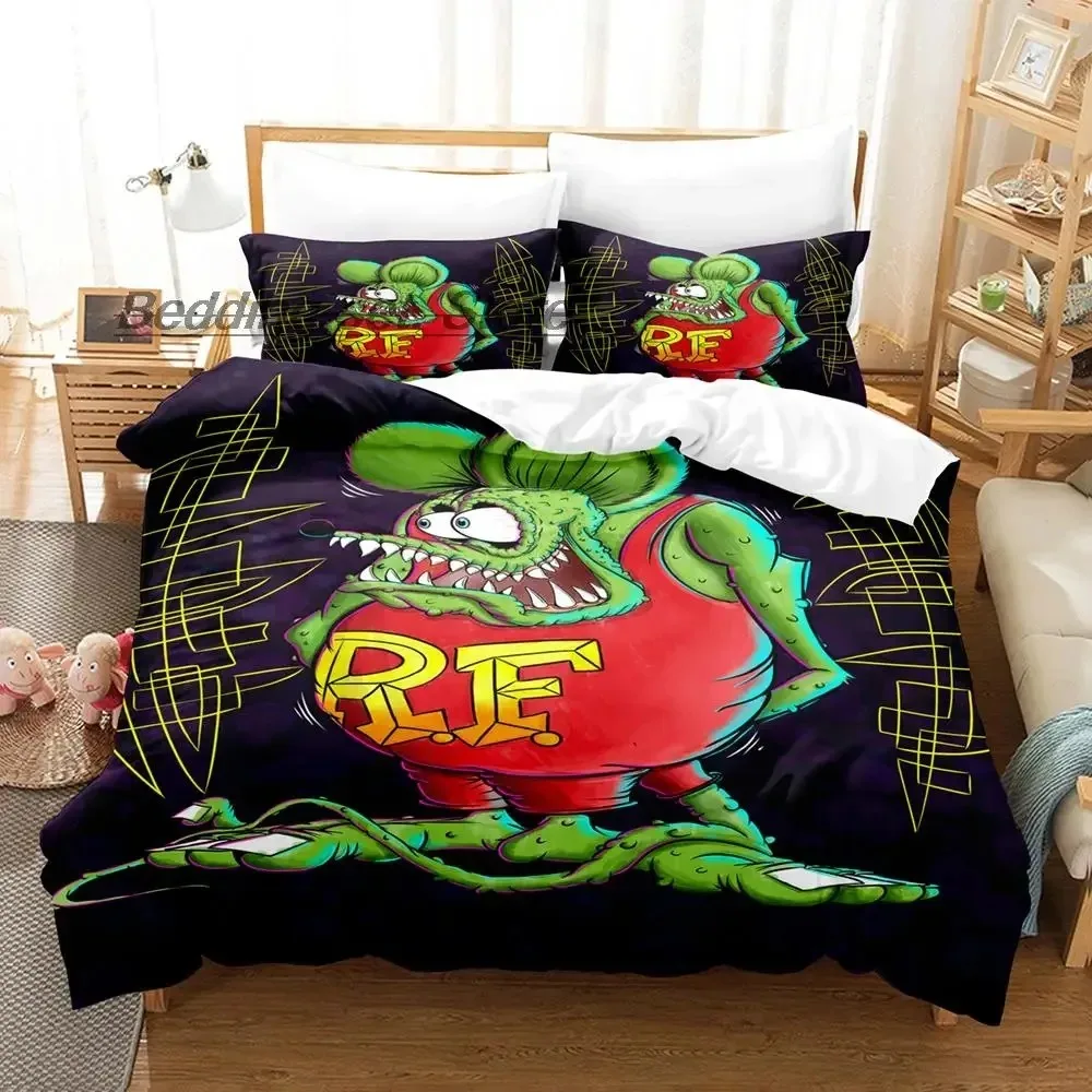 New Rat Fink Bedding Set Single Twin Full Queen King Size Bed Set Aldult Kid Bedroom Duvetcover Sets 3D Anime Bed Sheet Set
New Rat Fink Bedding Set Single Twin Full Queen King Size Bed Set Aldult Kid Bedroom Duvetcover Sets 3D Anime Bed Sheet Set