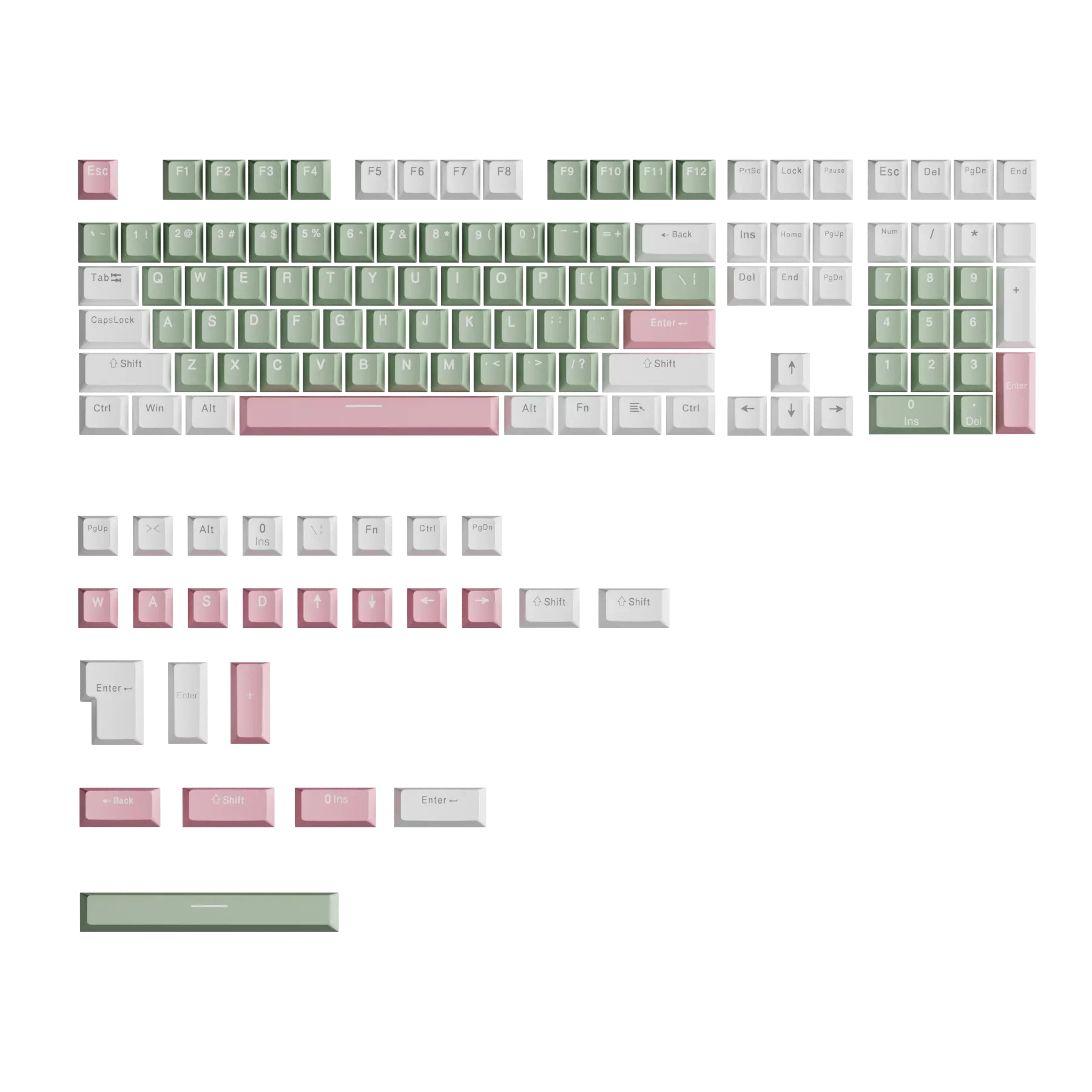 Two-color keycaps PBT Lotus mechanical keyboard keycaps support 61 68 84 98 100 87, etc
Two-color keycaps PBT Lotus mechanical keyboard keycaps support 61 68 84 98 100 87, etc