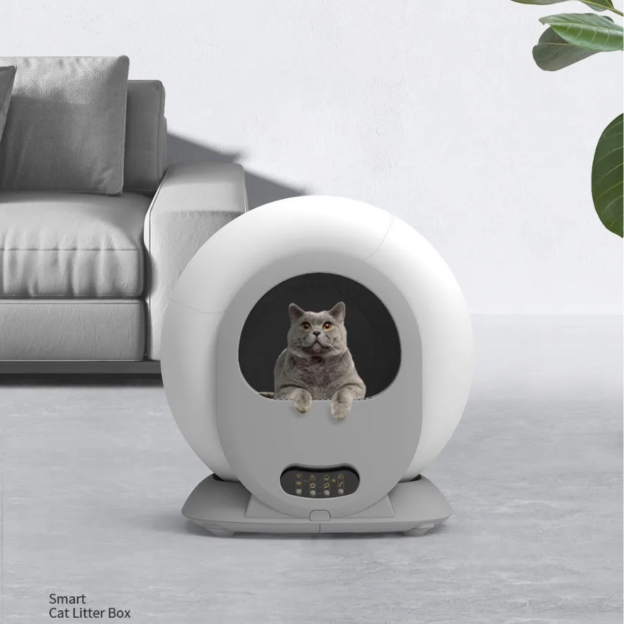 Automatic Self-Cleaning Cat Litter Box for Smart APP Control Large Capacity Odor Eliminating Enclosed Cat Toilet
Automatic Self-Cleaning Cat Litter Box for Smart APP Control Large Capacity Odor Eliminating Enclosed Cat Toilet