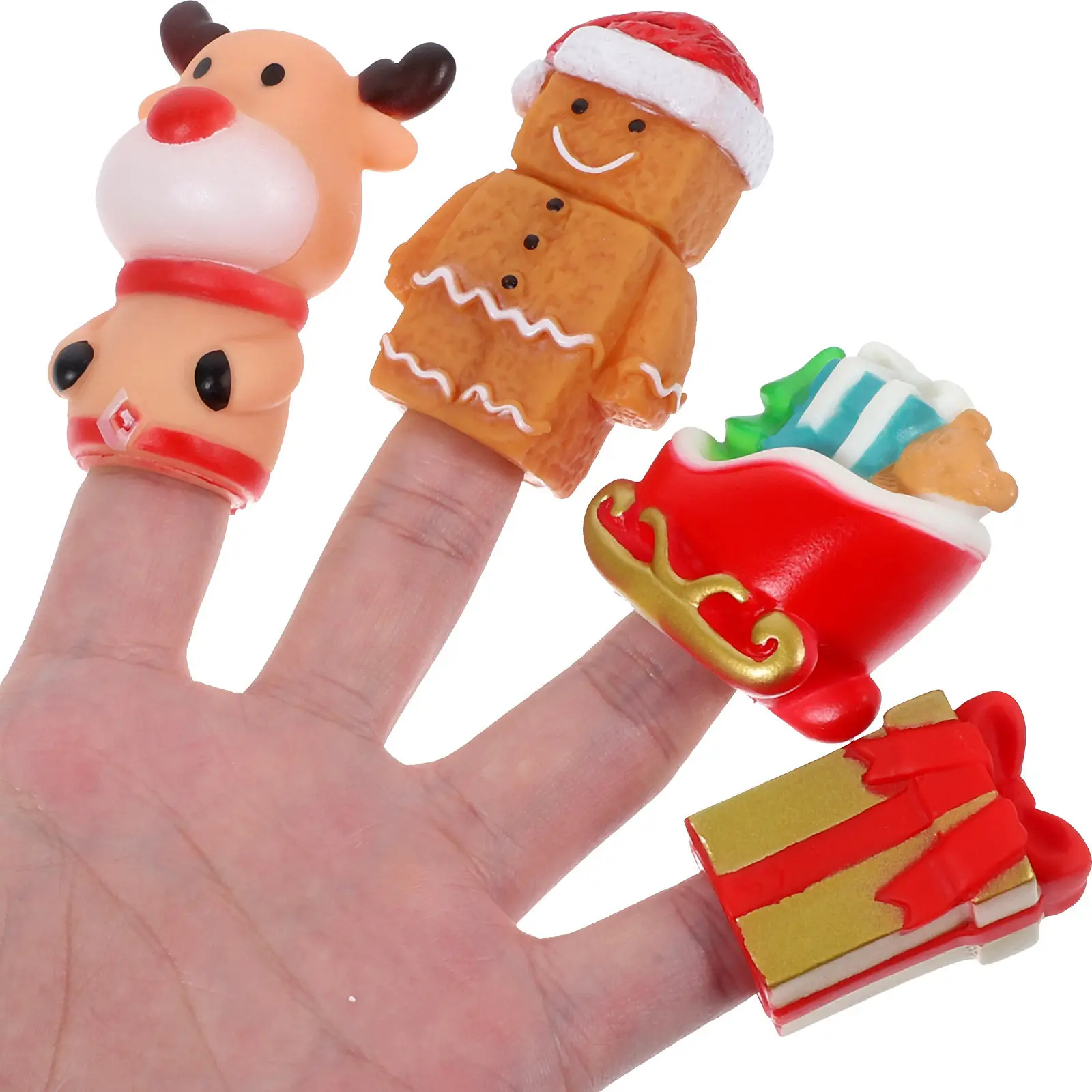10Pcs Christmas Finger Puppets Holiday Characters Silicone Soft Washable Reusable Preschool Storytelling Props Family
10Pcs Christmas Finger Puppets Holiday Characters Silicone Soft Washable Reusable Preschool Storytelling Props Family