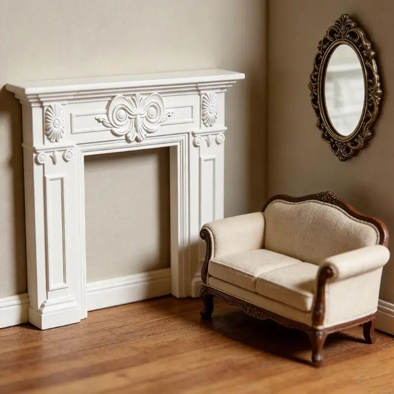 3D Embossed Pattern Miniature Fireplaces Model Doll House Accessory With Flower Carving For 1/12 Scale Model Scene Display A2UB
3D Embossed Pattern Miniature Fireplaces Model Doll House Accessory With Flower Carving For 1/12 Scale Model Scene Display A2UB