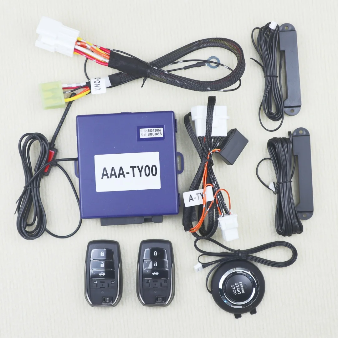 Обновление пассивного бесключевого доступа для Toyota Prado 05-09, Crown Keyless Go 2008 года, конвертируйте автомобиль на Push Start, комплект зажигания, дистанционный запуск
Обновление пассивного бесключевого доступа для Toyota Prado 05-09, Crown Keyless Go 2008 года, конвертируйте автомобиль на Push Start, комплект зажигания, дистанционный запуск