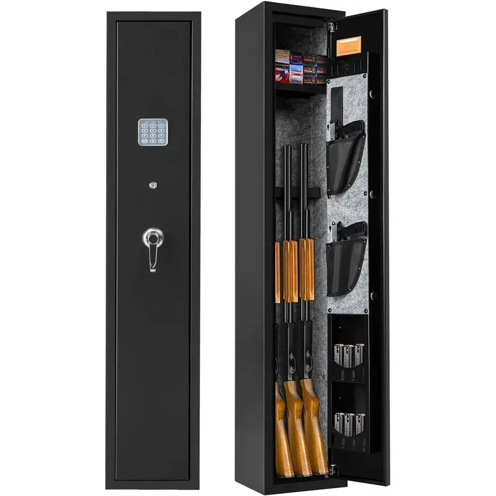 3-Gun Safe, Home Rifle and Pistol Storage, Key Management, Wall-Mounted with Door Organizer
3-Gun Safe, Home Rifle and Pistol Storage, Key Management, Wall-Mounted with Door Organizer