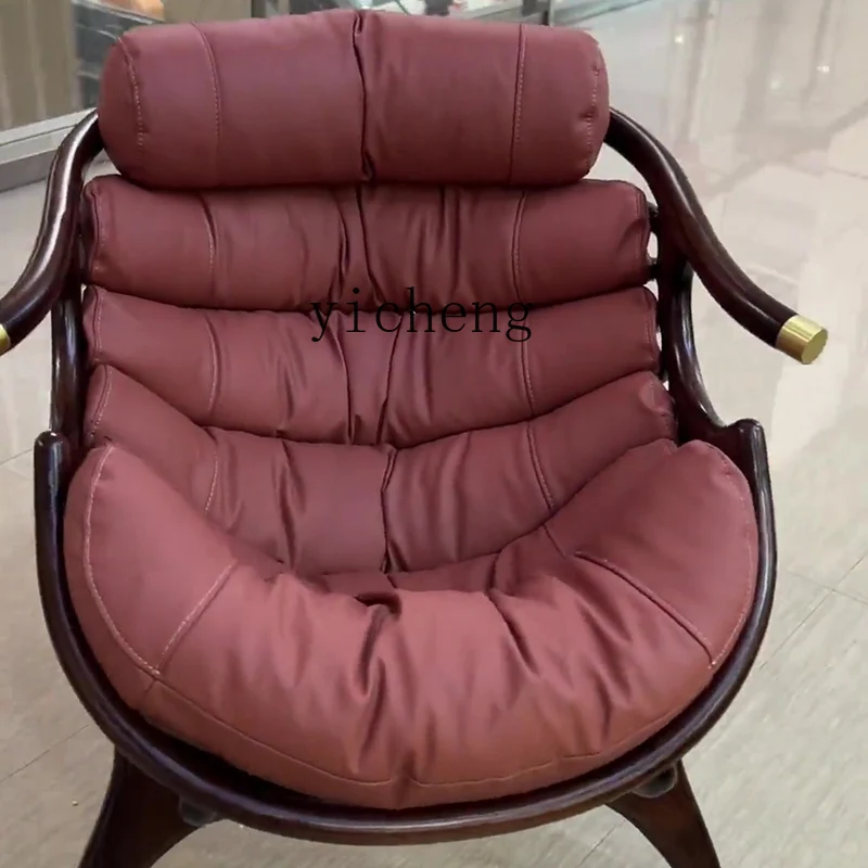 New Chinese Style Black Walnut Wood Leisure Chair Simple Sofa Chair for Balcony Living Room
New Chinese Style Black Walnut Wood Leisure Chair Simple Sofa Chair for Balcony Living Room