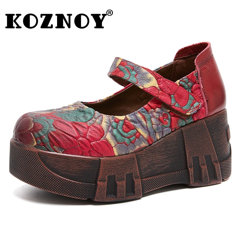 Koznoy 7cm Genuine Leather Pigskin Moccasins Ladies Summer Women Thick Soled Flats platform wedge Sandals Round Toe Shoes
Koznoy 7cm Genuine Leather Pigskin Moccasins Ladies Summer Women Thick Soled Flats platform wedge Sandals Round Toe Shoes