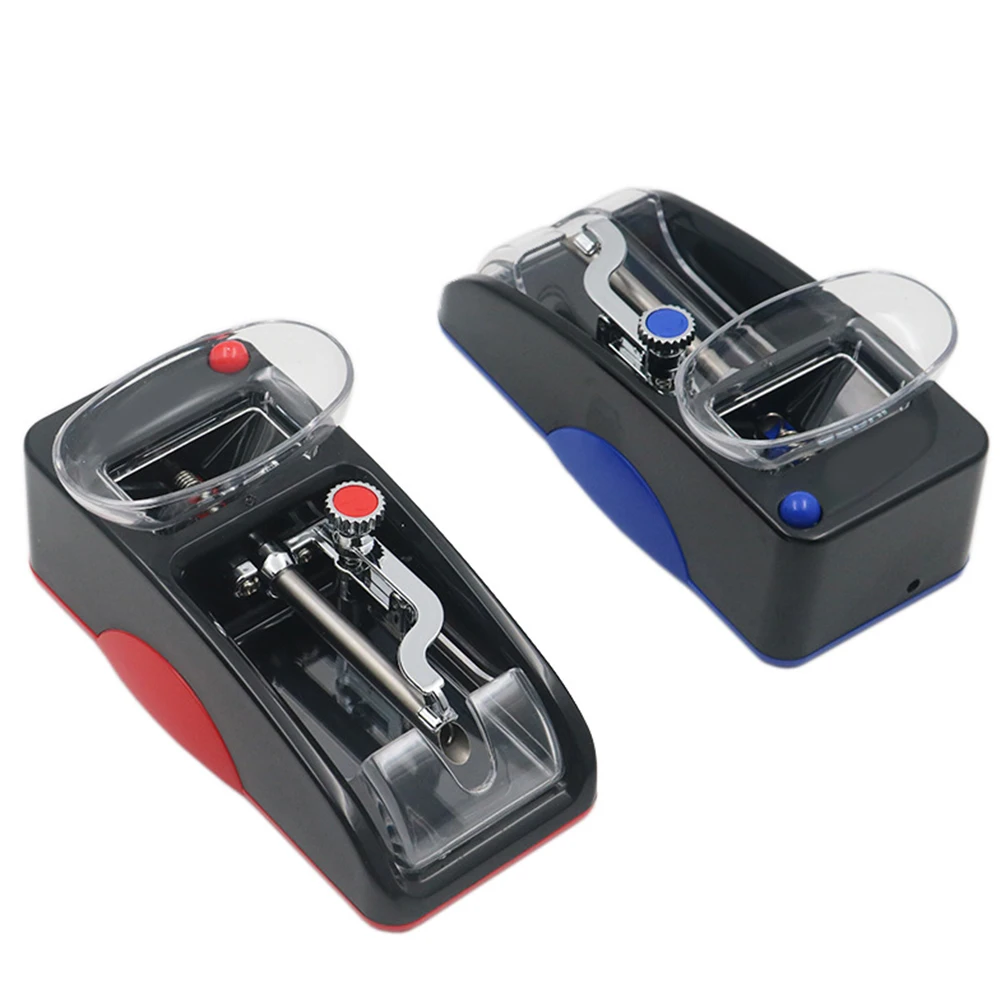Mini Portable Electric Cigarette Rolling Machine Automatic Cigarette Injector Wrapping Roller Maker DIY Smoking Tool Red/Blue
Mini Portable Electric Cigarette Rolling Machine Automatic Cigarette Injector Wrapping Roller Maker DIY Smoking Tool Red/Blue