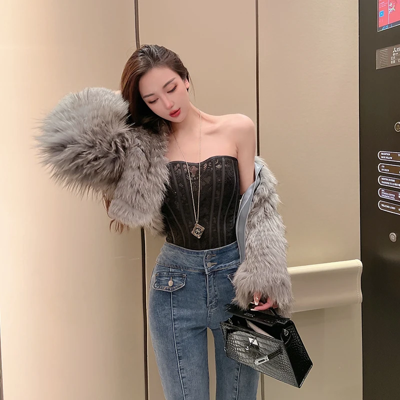 Sexy Lace Crop Top Women's Inner Wear Base Layer ort Sle Slim Fit Pure Color Sweet Sle Polyester Spring Design
Sexy Lace Crop Top Women's Inner Wear Base Layer ort Sle Slim Fit Pure Color Sweet Sle Polyester Spring Design