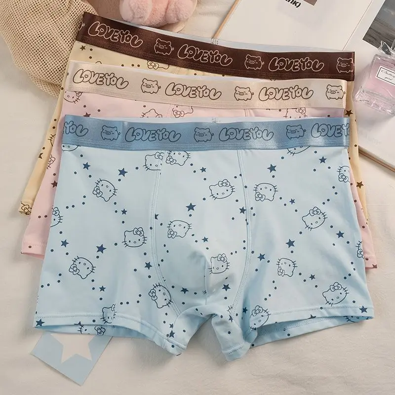 Kawaii Sanrio Hello Kitty Underwear Pink Men Boxers Summer Antibiosis Cartoon Cotton Pantie Trunks Shorts Boys Gift Breathable
Kawaii Sanrio Hello Kitty Underwear Pink Men Boxers Summer Antibiosis Cartoon Cotton Pantie Trunks Shorts Boys Gift Breathable