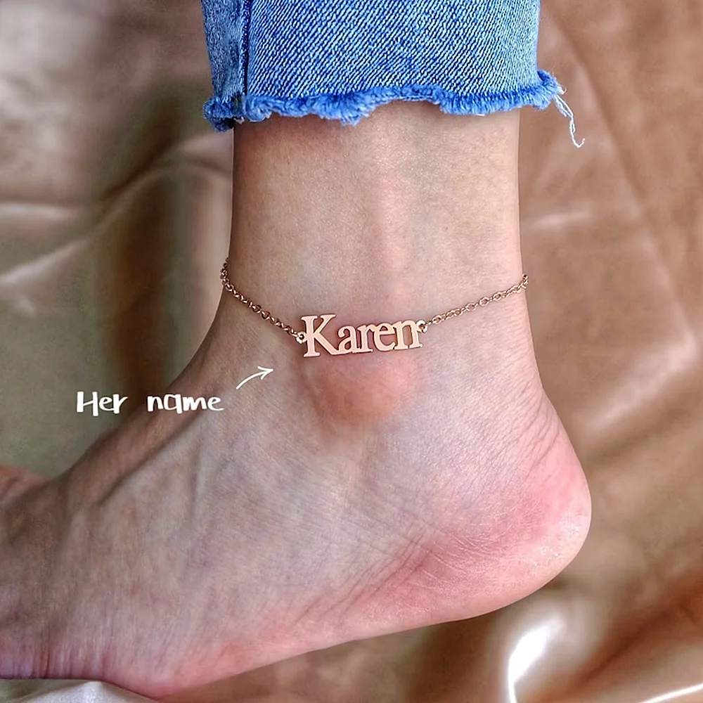Customized Jewelry Name Personalized Anklets for Women Stainless Steel Cross Chain Summer Fashion Charm Foot Accessories Gift
Customized Jewelry Name Personalized Anklets for Women Stainless Steel Cross Chain Summer Fashion Charm Foot Accessories Gift