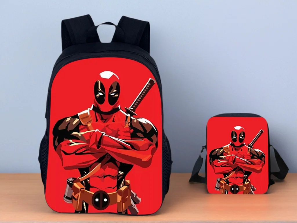 Student Deadpool Cute Schoolbag and Side Bag 2Pcs Set,Kid Lightweight Backpack Canvas Daypack
Student Deadpool Cute Schoolbag and Side Bag 2Pcs Set,Kid Lightweight Backpack Canvas Daypack