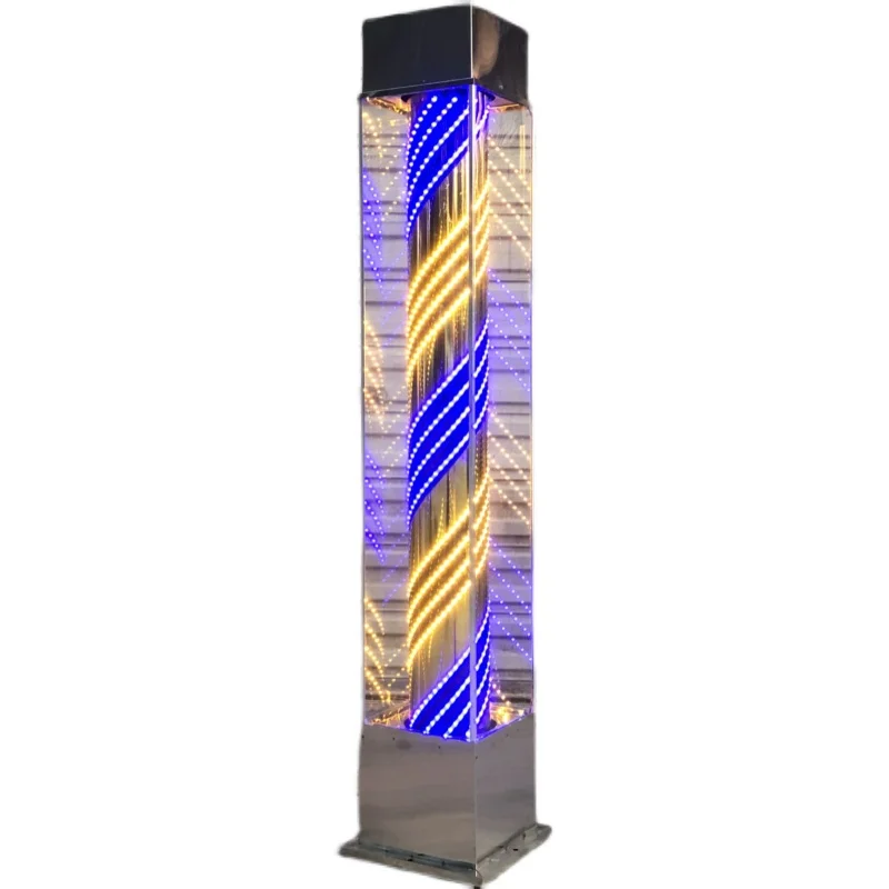 Stainless Steel Hair Turn LFloor Light Box Hair Salon Sign Light Barber Shop Glass Colorful LED Big Turn Light
Stainless Steel Hair Turn LFloor Light Box Hair Salon Sign Light Barber Shop Glass Colorful LED Big Turn Light