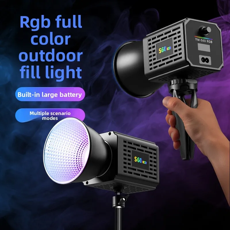 RGB High Power Fill Light Rechargeable COB Lighting Lamp Outdoor Live Streaming Photography Handheld Portable Below 35W AC/DC
RGB High Power Fill Light Rechargeable COB Lighting Lamp Outdoor Live Streaming Photography Handheld Portable Below 35W AC/DC