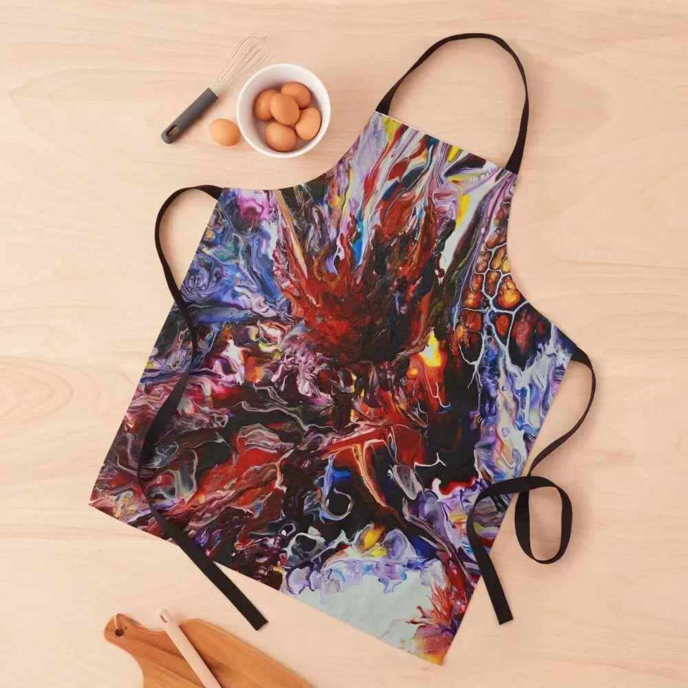 Abstract fluid acrylic artwork in bold colours Apron Household Items Useful Men'ss Kitchen Women Apron
Abstract fluid acrylic artwork in bold colours Apron Household Items Useful Men'ss Kitchen Women Apron