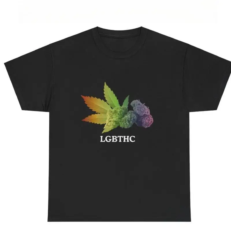 LGBTHC Pattern T Shirts Funny Gay Stoner Pride Graphic Tees Weed Meme Baguette Print Tops Casual Shirts
LGBTHC Pattern T Shirts Funny Gay Stoner Pride Graphic Tees Weed Meme Baguette Print Tops Casual Shirts