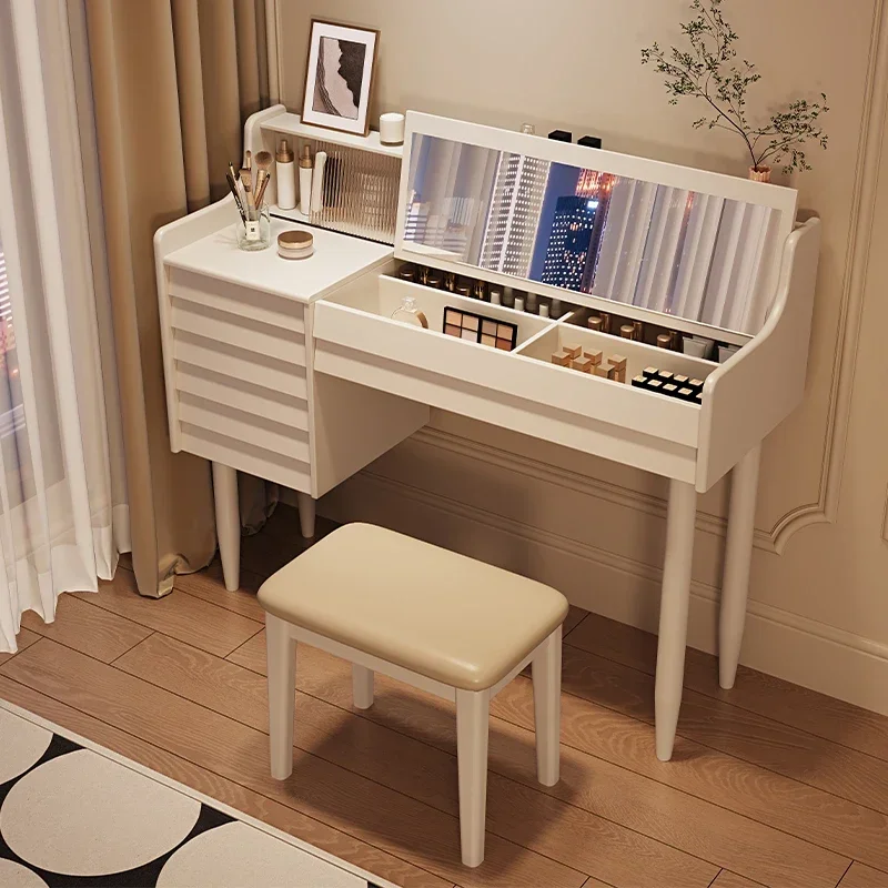 Full solid wood dressing table, bedroom, modern and minimalist dressing table, flip over dressing table with mirror mesh, red dr
Full solid wood dressing table, bedroom, modern and minimalist dressing table, flip over dressing table with mirror mesh, red dr