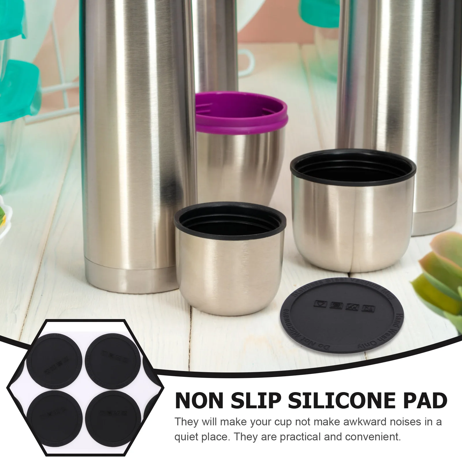 10 Pcs Anti-slip Pad of Cup Tumbler Round Pads Coaster for Kitchen Bottle Mats Home Silica Gel Protective
10 Pcs Anti-slip Pad of Cup Tumbler Round Pads Coaster for Kitchen Bottle Mats Home Silica Gel Protective
